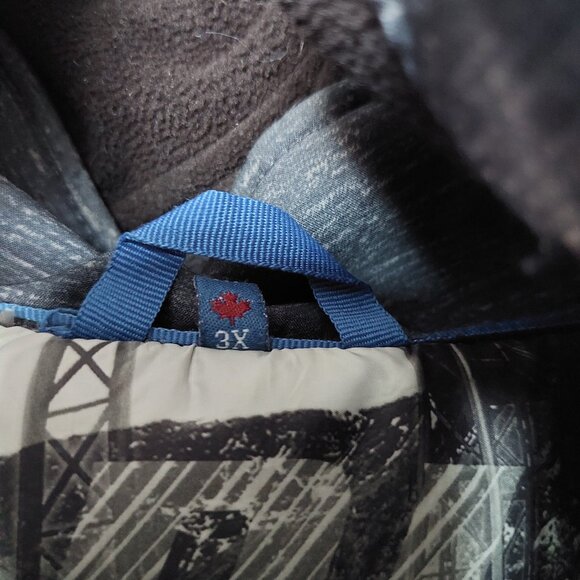 Point Zero Weather Protection Softshell Fleece Jacket Coat Men's 3XL Blue Gray - Picture 3 of 6